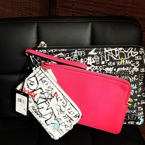 DKNY Wristlets and Make up Pouches